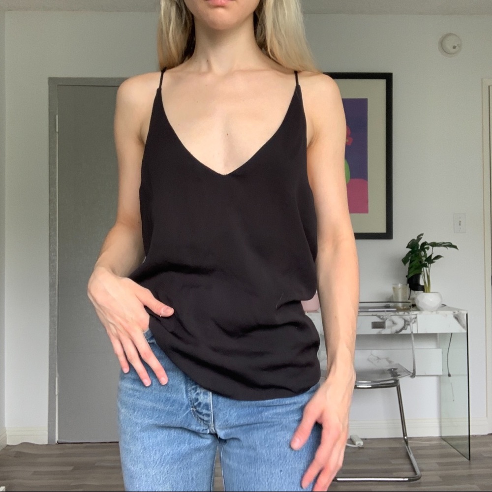 Sexy Black Topshop Strap Top